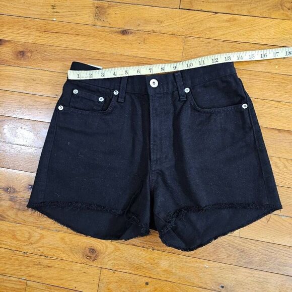 Rag & Bone Cut Out Black Shorts Women’s size 26 Distressed Denim shorts - Picture 4 of 6